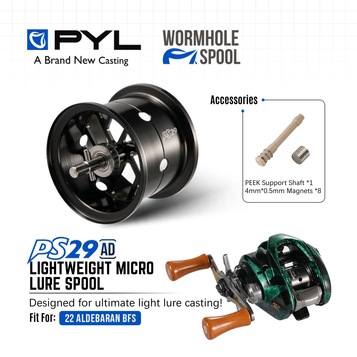 PYL PS29 AD Modified Spool for - Reel Spare Spool recension och pris